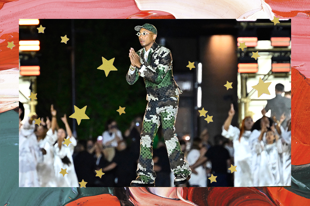 Pharrell Williams mostra a que veio como diretor criativo da Louis Vuitton