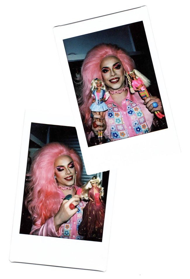 polaroids-penelopy fotos instantâneas de penelopy jean com diversas barbies de sua coleção