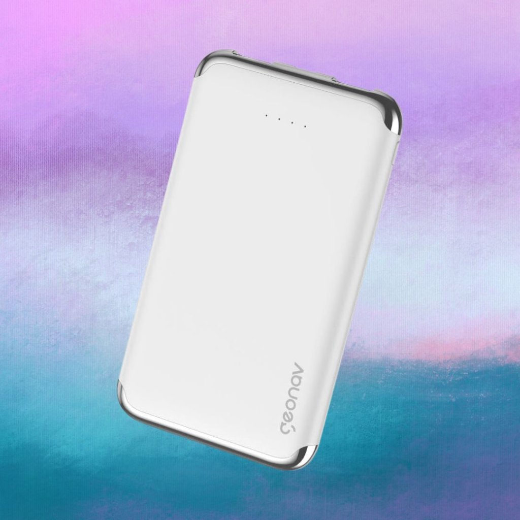 Geonav Carregador Portátil Universal 6.000mAh, 2 portas USB 2.1A, Led Indicador de bateria, PB6kWT, Branco prime day tecnologia - Capricho