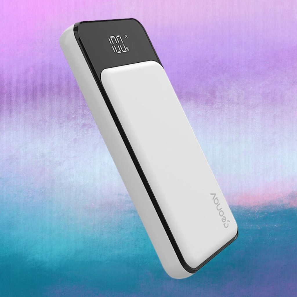 Geonav Carregador Portátil por Indução 10.000 mAh, 2 portas USB com Quick Charge (até 18W) e 1 porta USB-C com Power Delivery de 20W para carregamento rápido, PB10KINDWT, Branco Geonav Carregador Portátil por Indução 10.000 mAh, 2 portas USB com Quick Charge (até 18W) e 1 porta USB-C com Power Delivery de 20W para carregamento rápido, PB10KINDWT, Branco