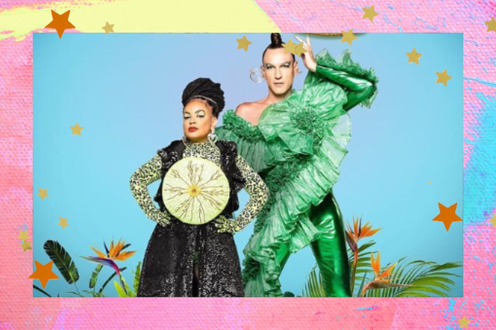 Dudu Bertholini e Bruna Braga na promo oficial do reality Drag Race Brasil.