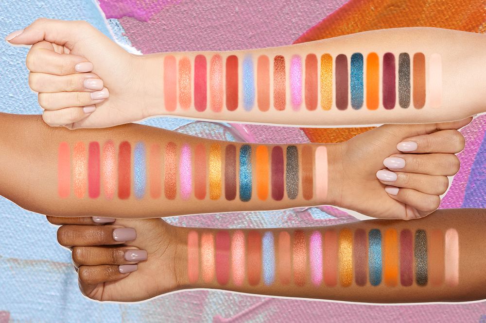 Swatch da paleta de sombras Italian Spritz da Too Faced