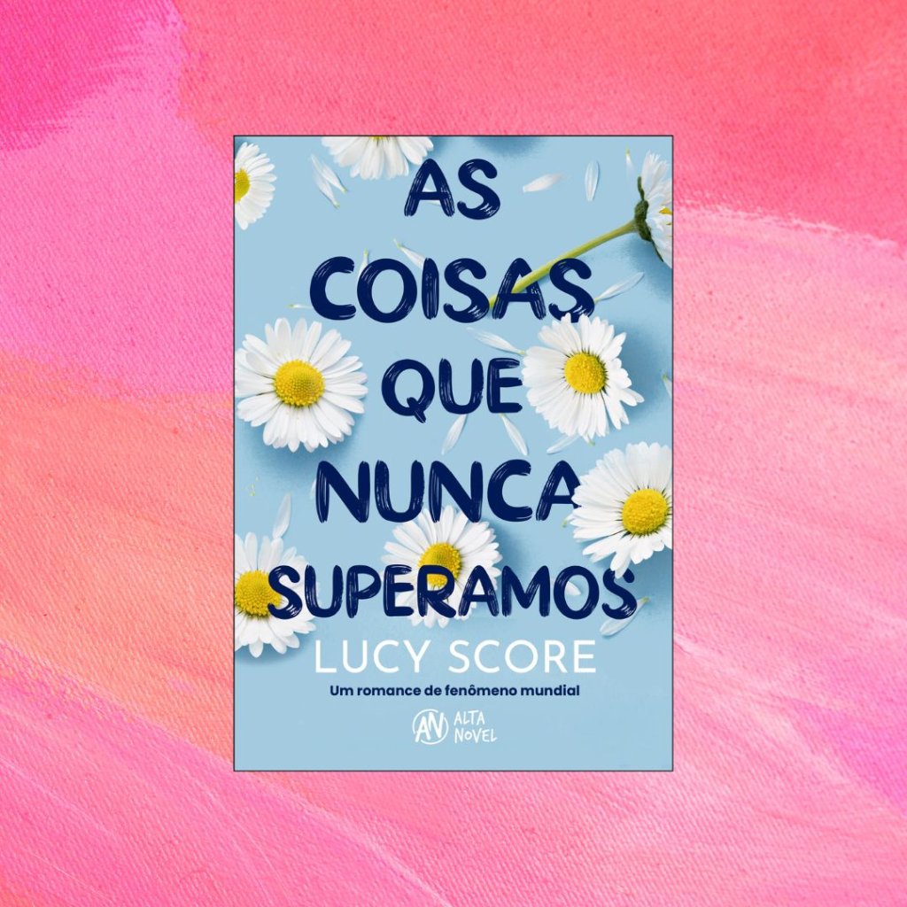 Capa do livro As coisas que nunca superamos. Fundo rosa.