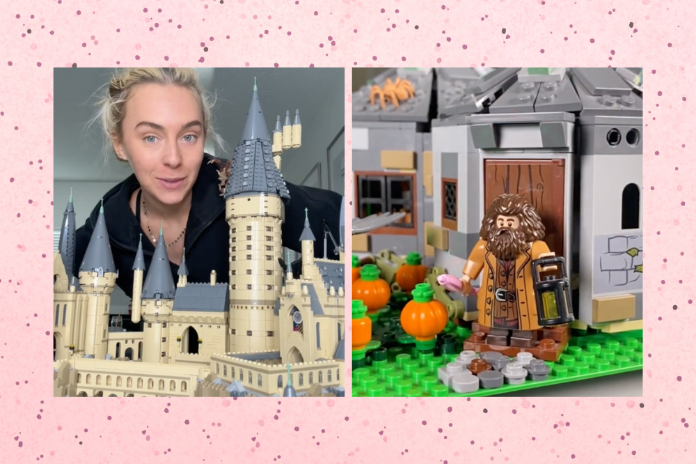 Pessoas montando Lego no TikTok