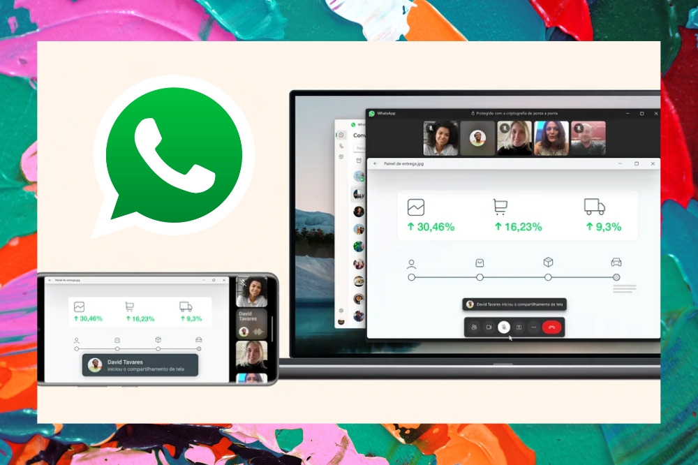 Agora vai dar para compartilhar a tela em vídeochamada no WhatsApp