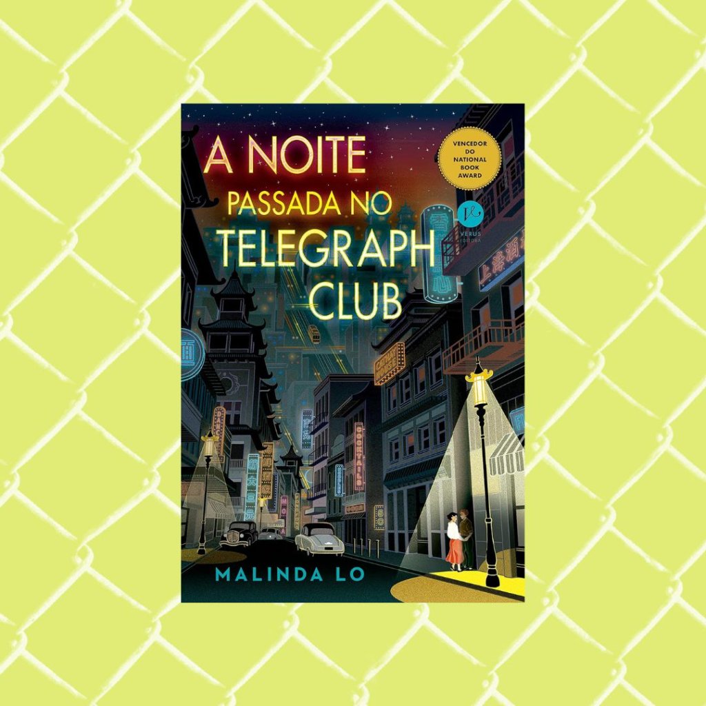 A noite passada no Telegraph Club (Kindle Unlimited) Capa do livro A noite passada no Telegraph Club (Kindle Unlimited). Fundo verde.