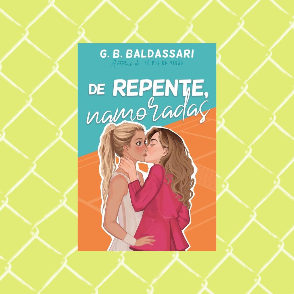 De Repente, Namoradas (Kindle Unlimited Capa do livro De Repente, Namoradas (Kindle Unlimited. Fundo verde.