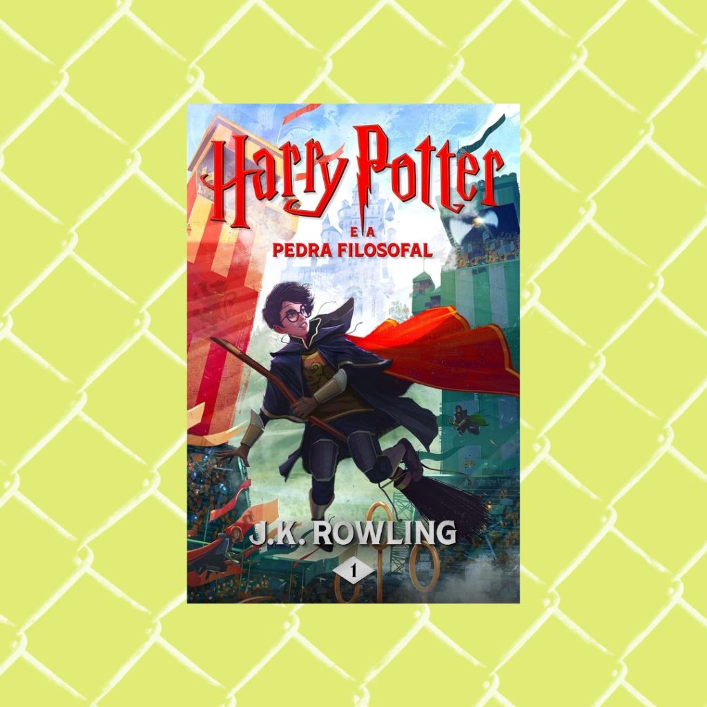 Harry Potter e a Pedra Filosofal (Kindle Unlimited) Capa do livro Harry Potter e a Pedra Filosofal (Kindle Unlimited). Fundo verde.