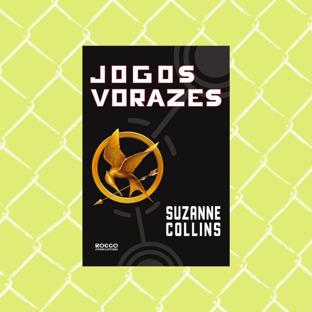 Jogos vorazes – Livro 1 (Kindle Unlimited) Capa do livro Jogos vorazes – Livro 1 (Kindle Unlimited). Fundo verde.