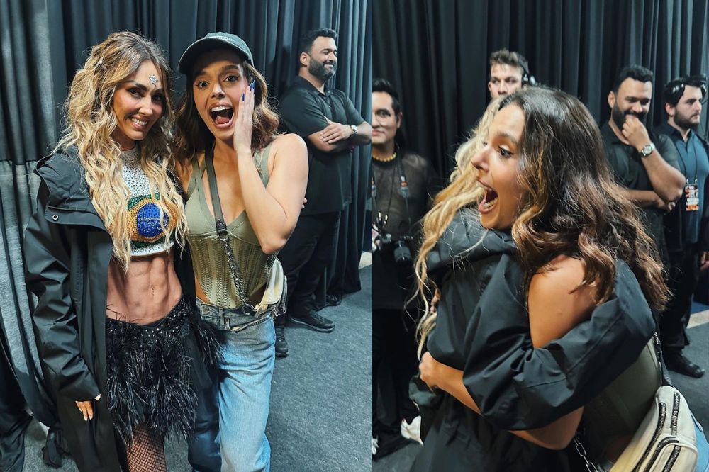 Giovanna Lancellotti realiza sonho de fangirl e tira foto com todos RBD’s