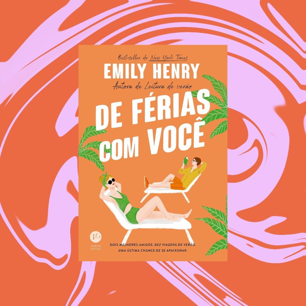 Capa do livro "De férias com você"