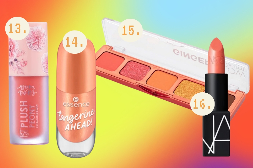 produtos-beleza-cor-pantone-peach-fuzz-2024-04 Produtos de beleza no tema Peach Fuzz, Cor do ano 2024 da Pantone
