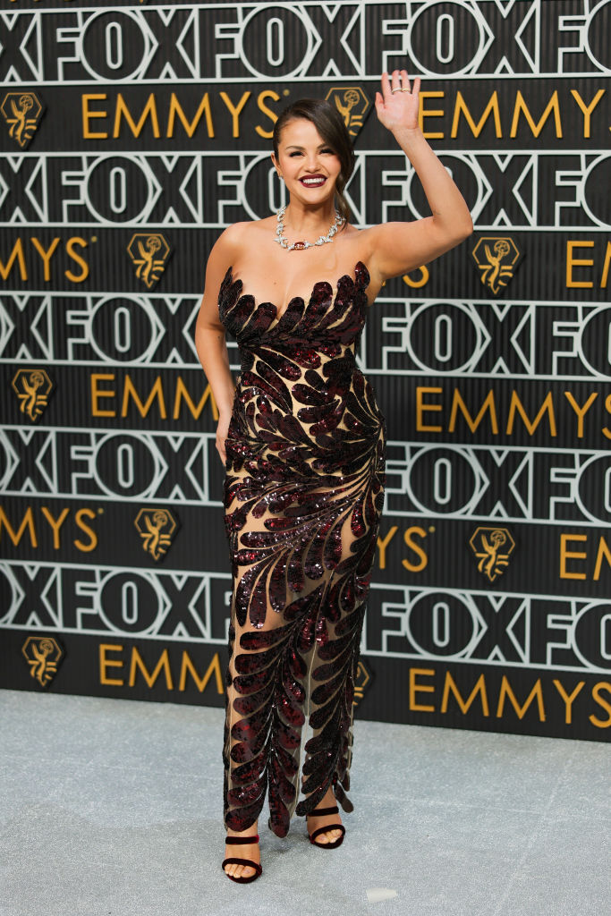75th Primetime Emmy Awards – Arrivals LOS ANGELES, CALIFORNIA - JANUARY 15: Selena Gomez attends the 75th Primetime Emmy Awards at Peacock Theater on January 15, 2024 in Los Angeles, California. (Photo by Neilson Barnard/Getty Images)