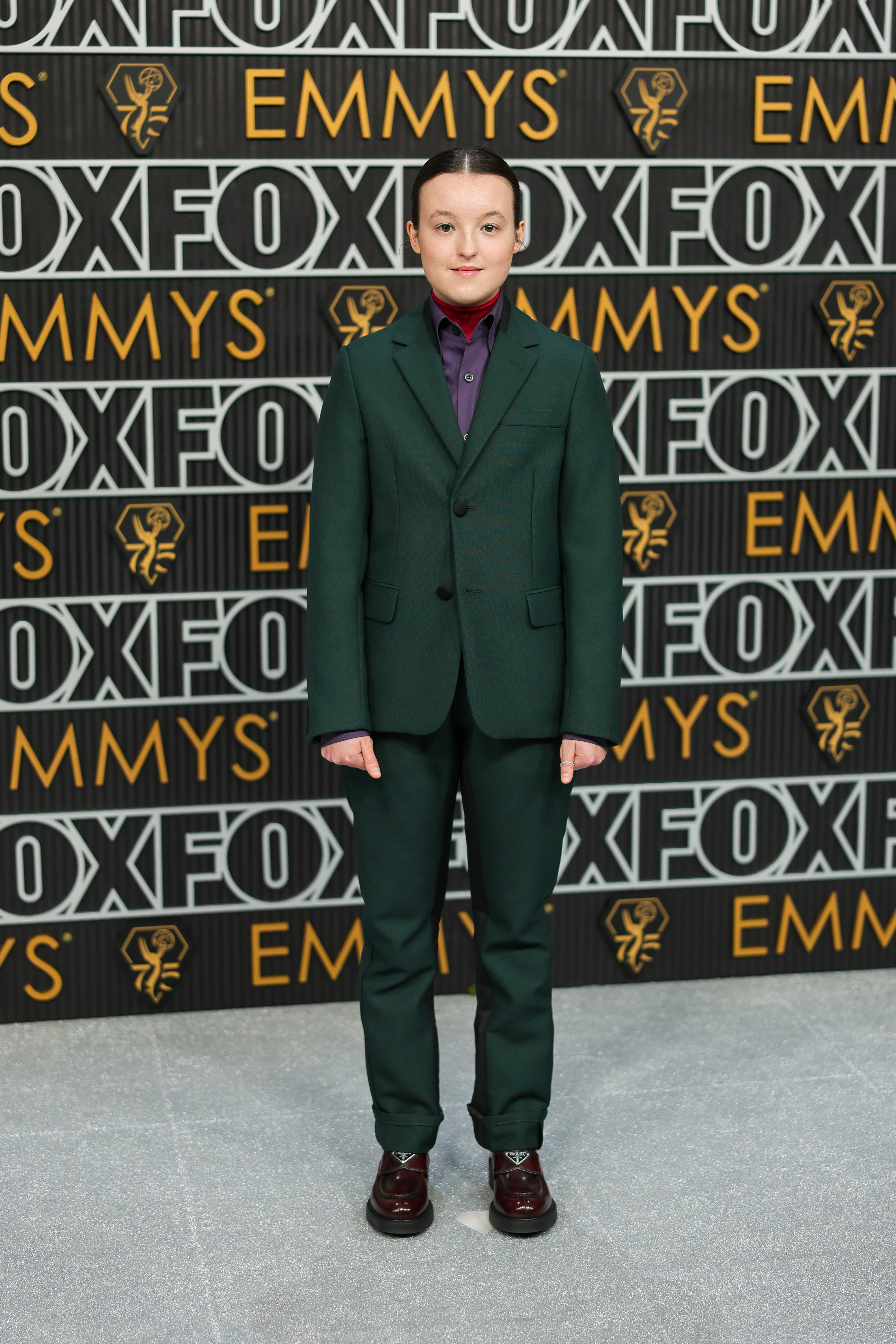 75th Primetime Emmy Awards – Arrivals LOS ANGELES, CALIFORNIA - JANUARY 15: Bella Ramsey attends the 75th Primetime Emmy Awards at Peacock Theater on January 15, 2024 in Los Angeles, California. (Photo by Neilson Barnard/Getty Images)