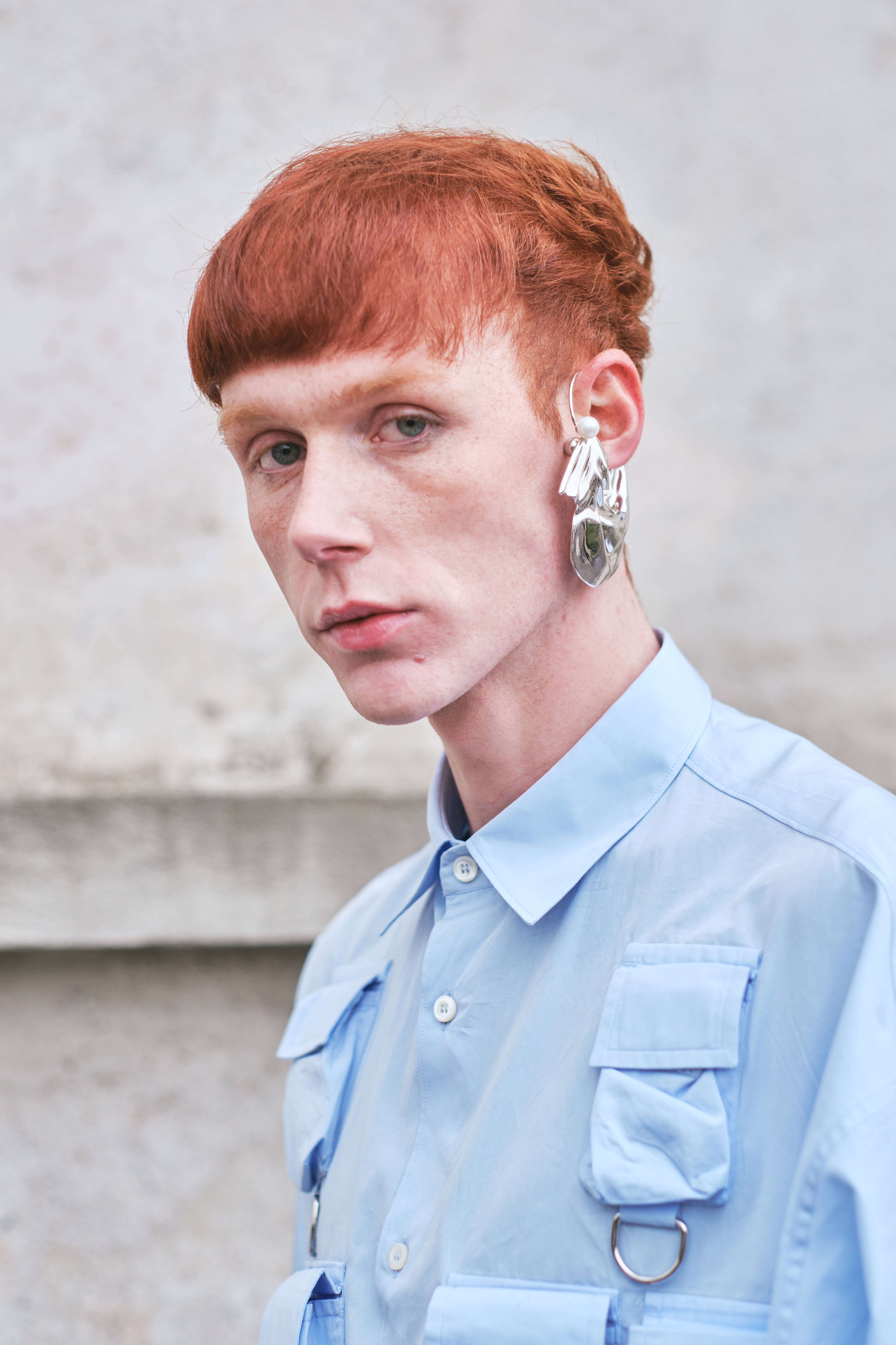 Street Style – Day 3 – Milan Fashion Week – Menswear Fall/Winter 2024-2025 Pierre Painchaud no desfile da Prada na semana de moda masculina de Milão de outono-inverno 2024-2025