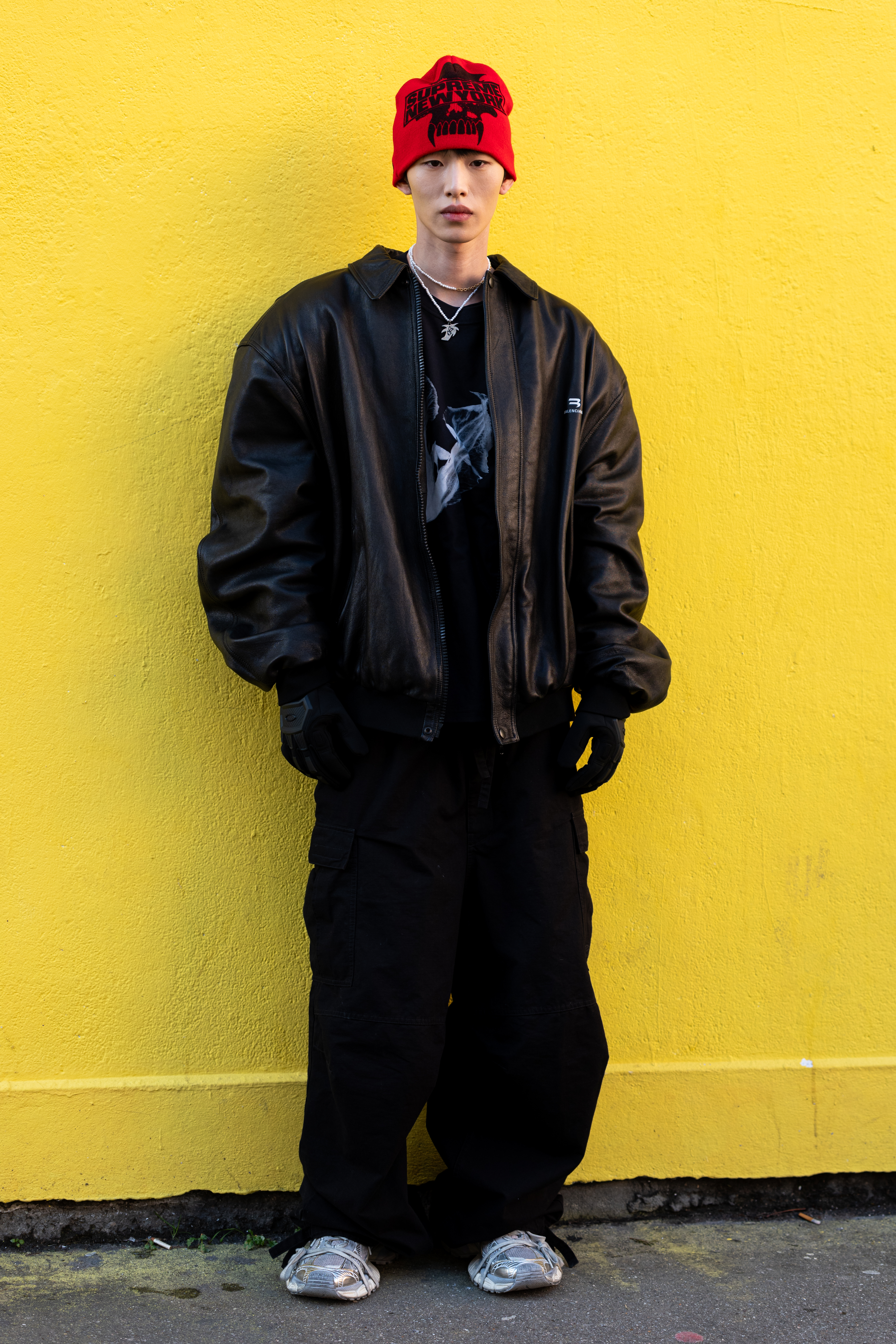 Street Style – Paris Fashion Week – Menswear Fall/Winter 2024/2025 – Day Four Lee Min-seok na temporada de outono-inverno 2024-2025 da semana de moda masculina de Milão