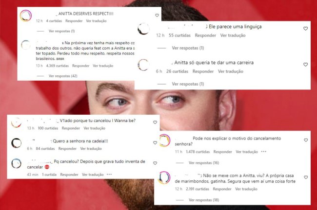 Sam Smith é atacado por fãs de Anitta Sam Smith é atacado por fãs de Anitta