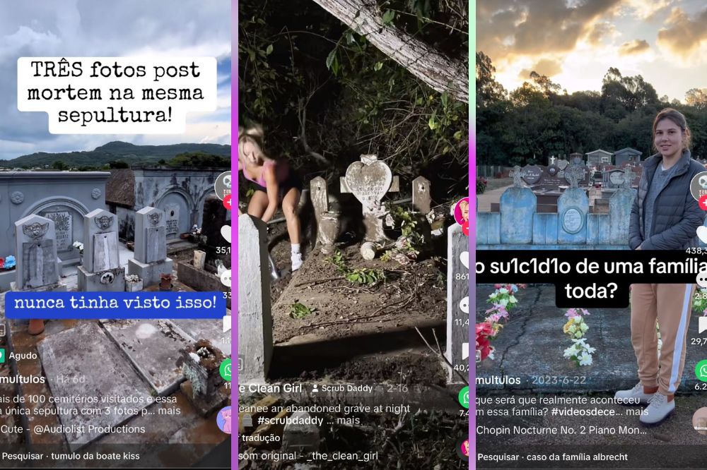 Perfis que desvendam e limpam túmulos em cemitérios viralizam no TikTok