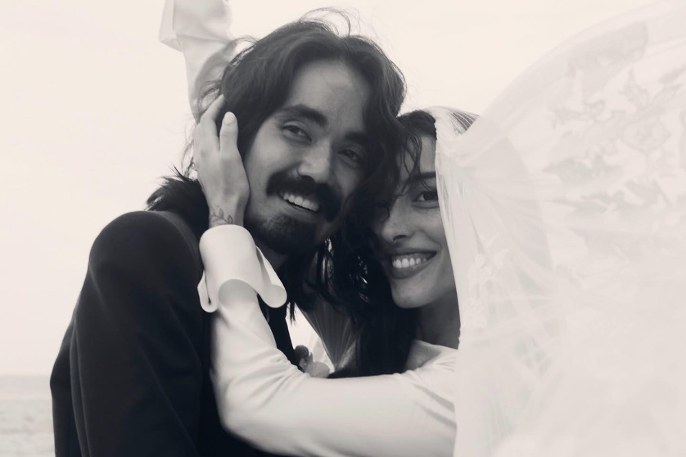 Os vestidos de noiva que Maju Trindade usou em casamento com Mateus Asato