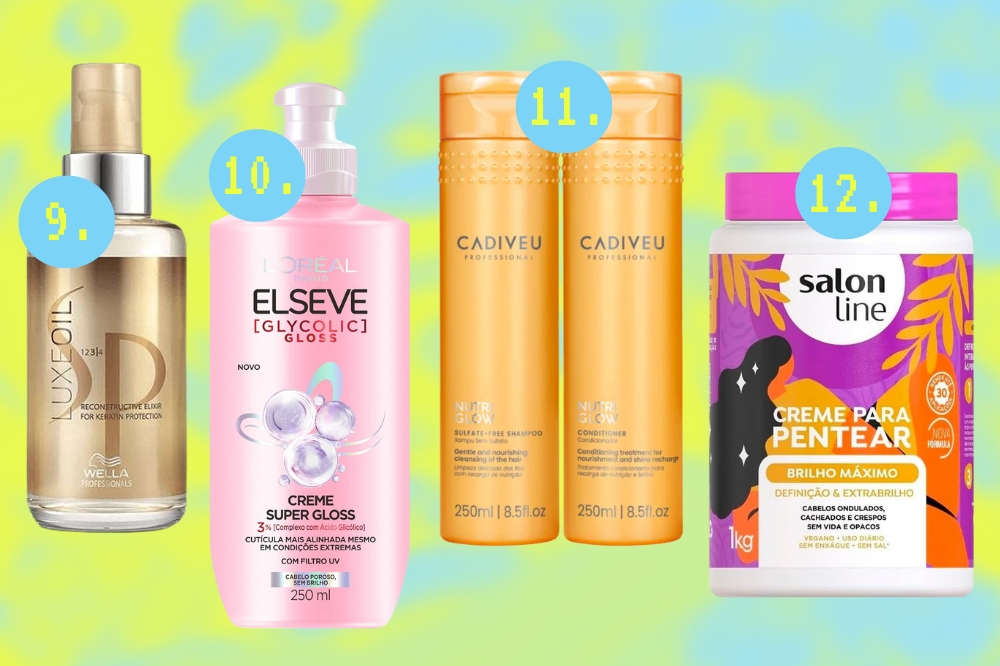 Produtos para dar brilho ao cabelo