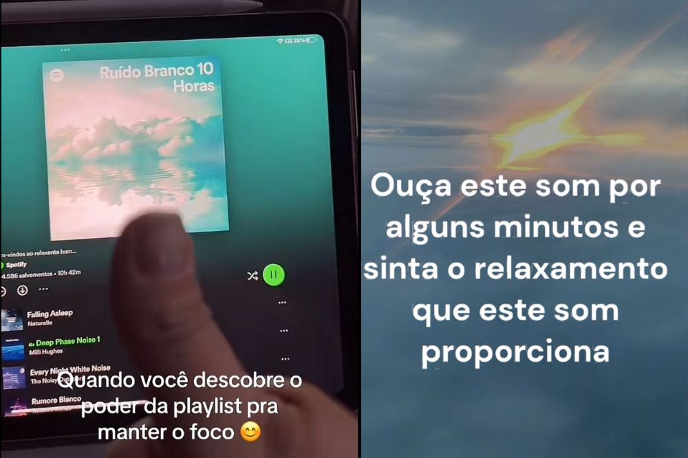 Vídeos do TikTok indicam ruído branco para TDAH; a técnica funciona?