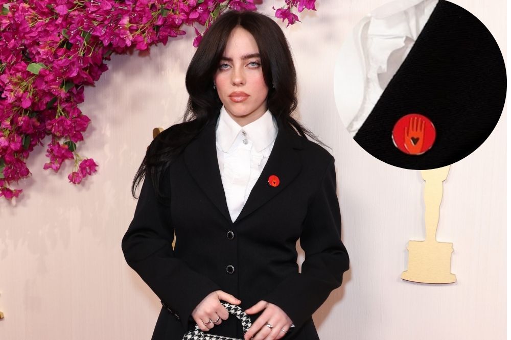 O que significam os bottons que os artistas estão usando no Oscar 2024