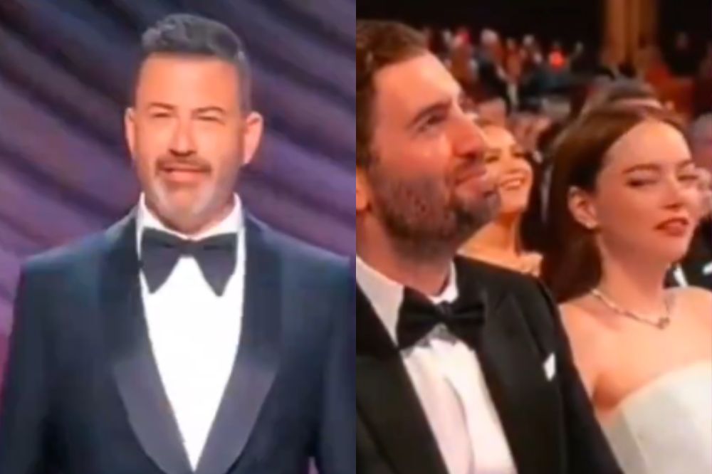 Emma Stone reprova piada de Jimmy Kimmel sobre ‘Pobres Criaturas’ no Oscar
