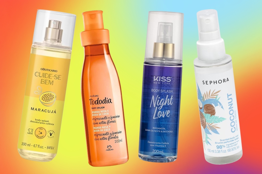 20 opções de body splash para quem gosta de um perfume leve e refrescante