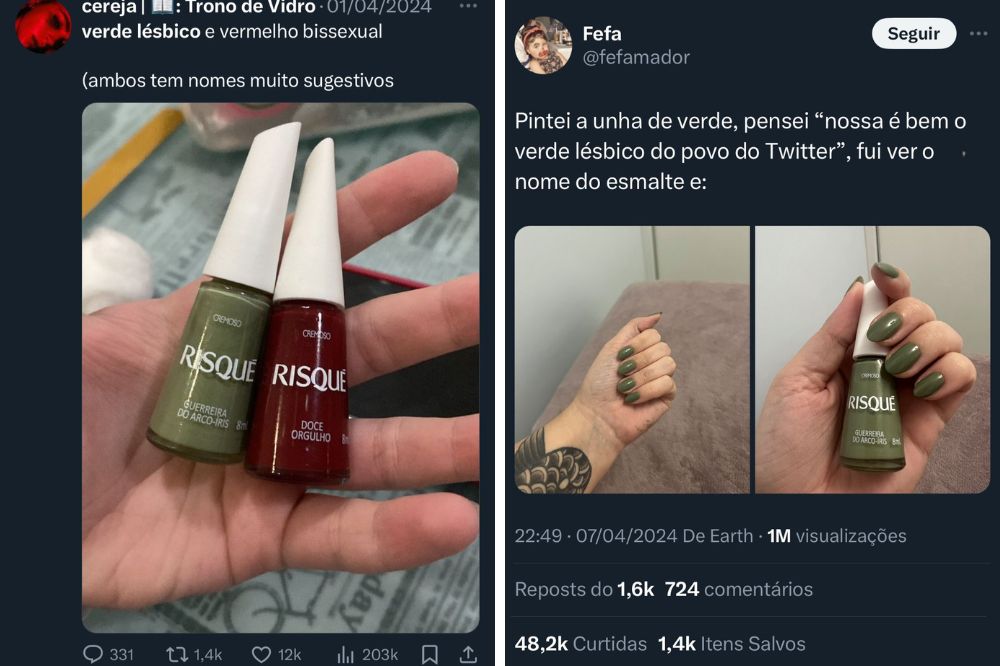 Verde lésbico e vermelho bissexual: entenda a teoria dessas cores