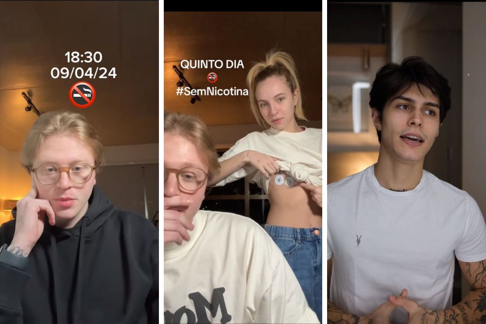 #SemNicotina: influenciadores contam o processo de parar de fumar