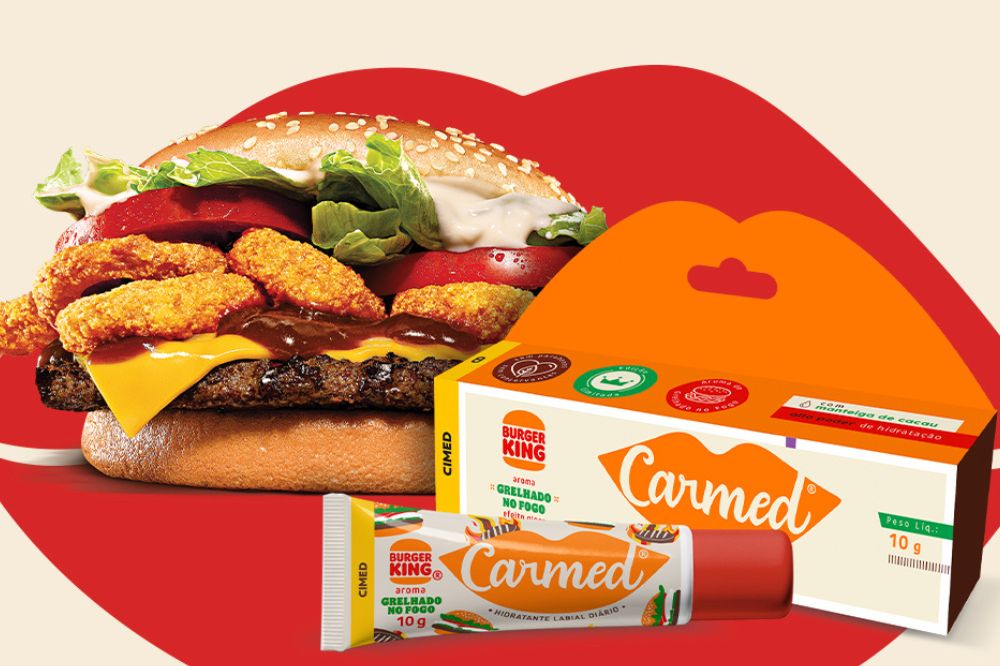 Carmed e BK lançam hidratante labial “sabor” grelhado que esquenta na boca