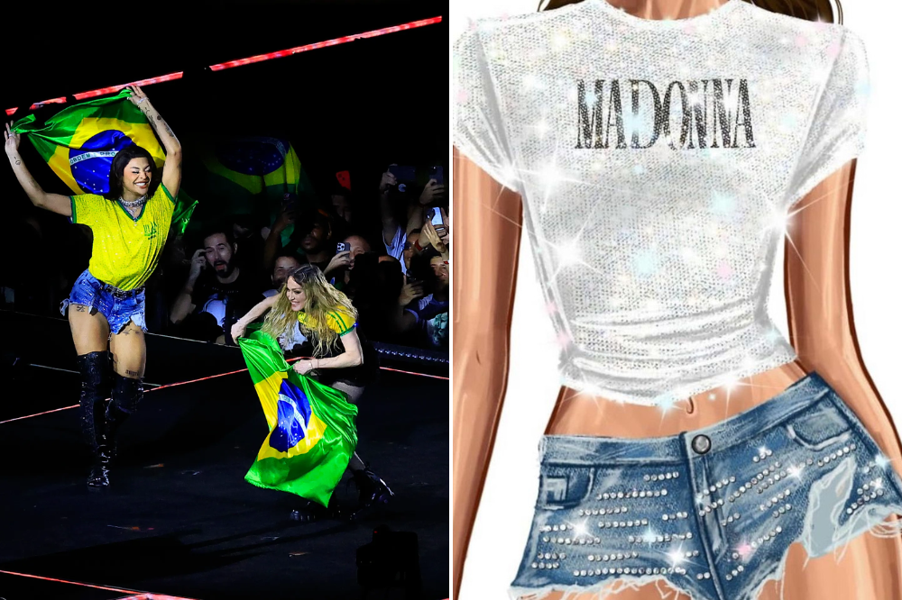 Os detalhes das camisetas da Pabllo Vittar no show da Madonna no RJ