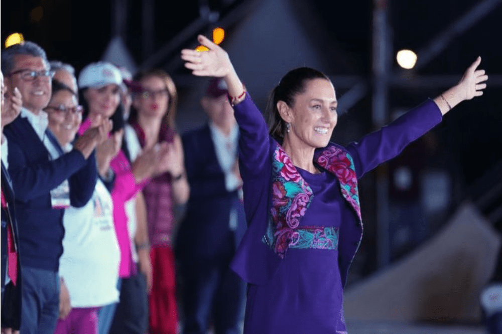 Claudia Sheinbaum é eleita a primeira mulher presidente do México