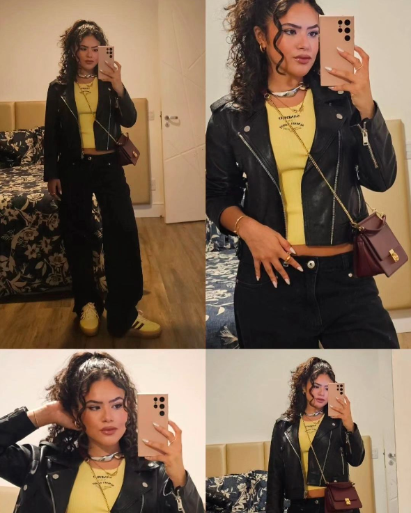 Look da Maisa Silva com o tênis Gazelle Bold, da Adidas