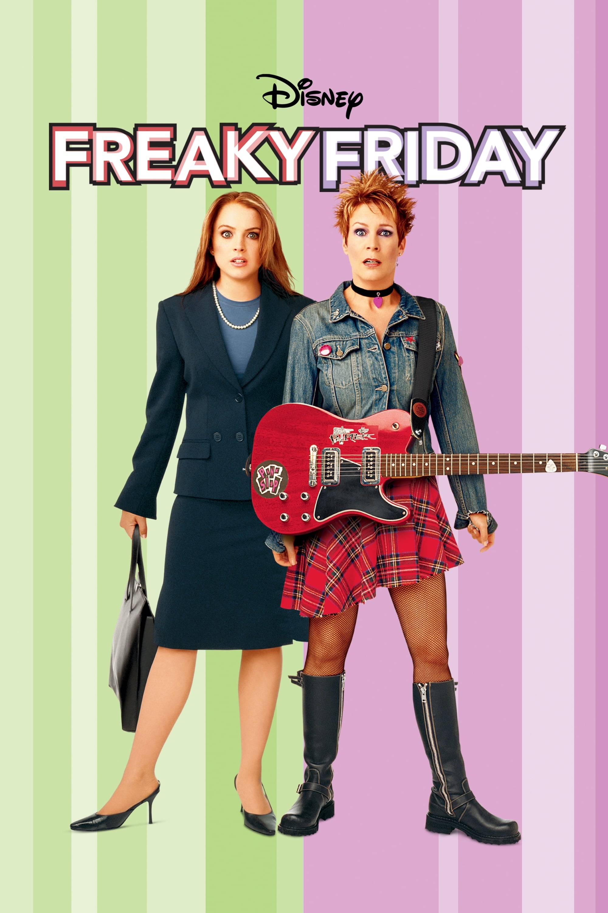 Anna Coleman (Lindsay Lohan) e Tess Coleman (Jamie Lee Curtis) em pôster do filme 'Sexta-Feira Muito Louca' ('Freaky Friday')