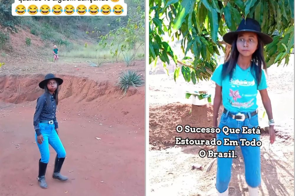 Conheça ‘Menina da Bota’, jovem do interior de Minas Gerais que viralizou