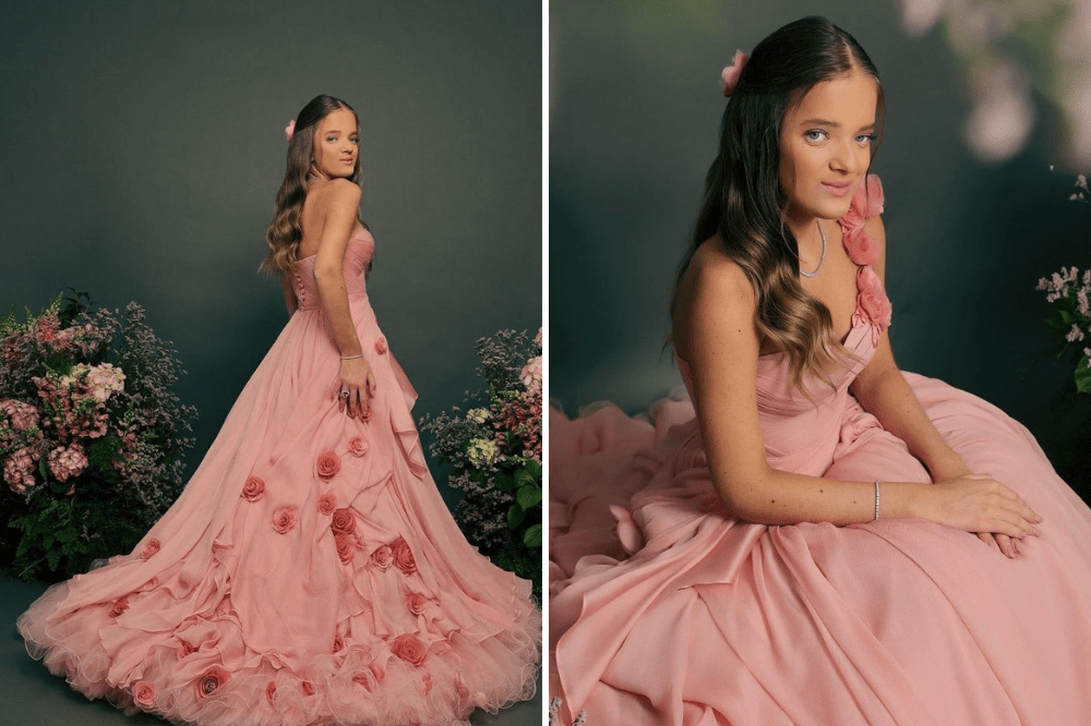Os detalhes dos vestidos da festa de 15 anos de Rafa Justus