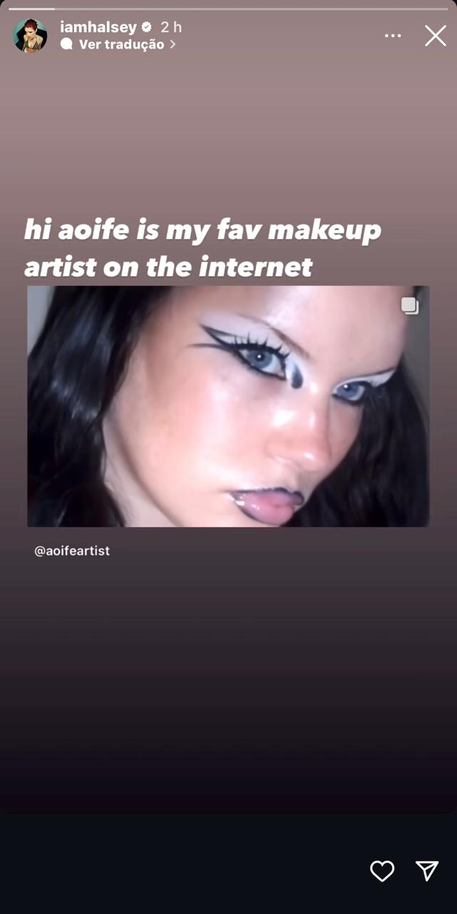 aoife maquiadora favorita da Halsey