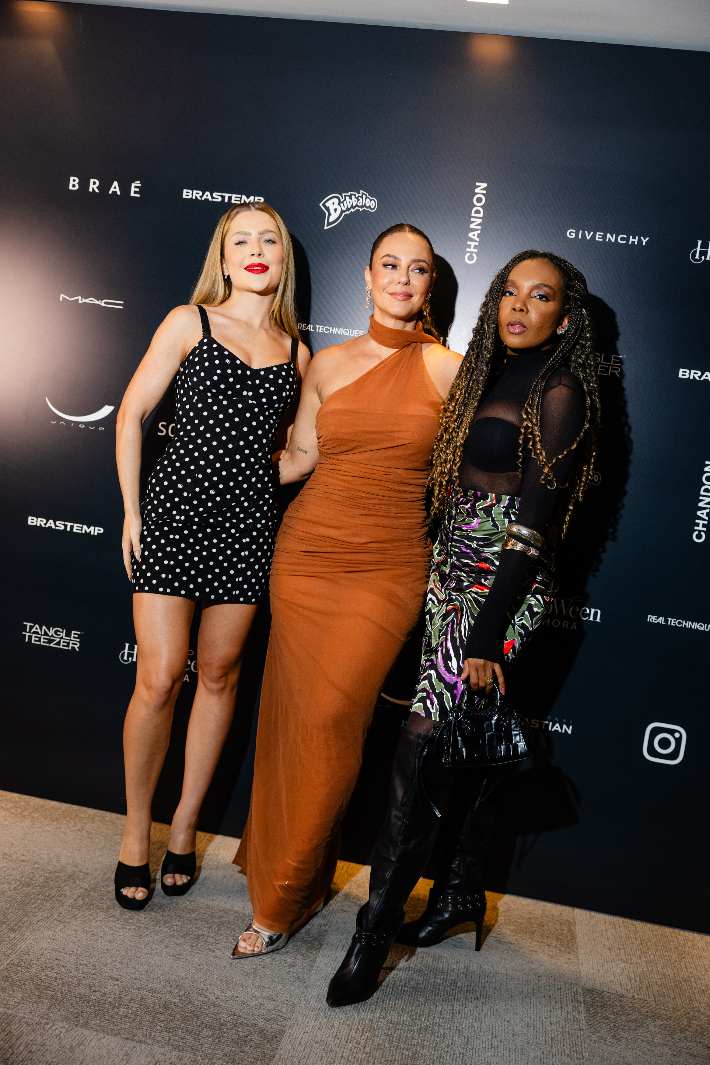 Jade Picon, Paolla Oliveira e Thelminha em coletiva de imprensa sobre o Halloween de 2024 da Sephora